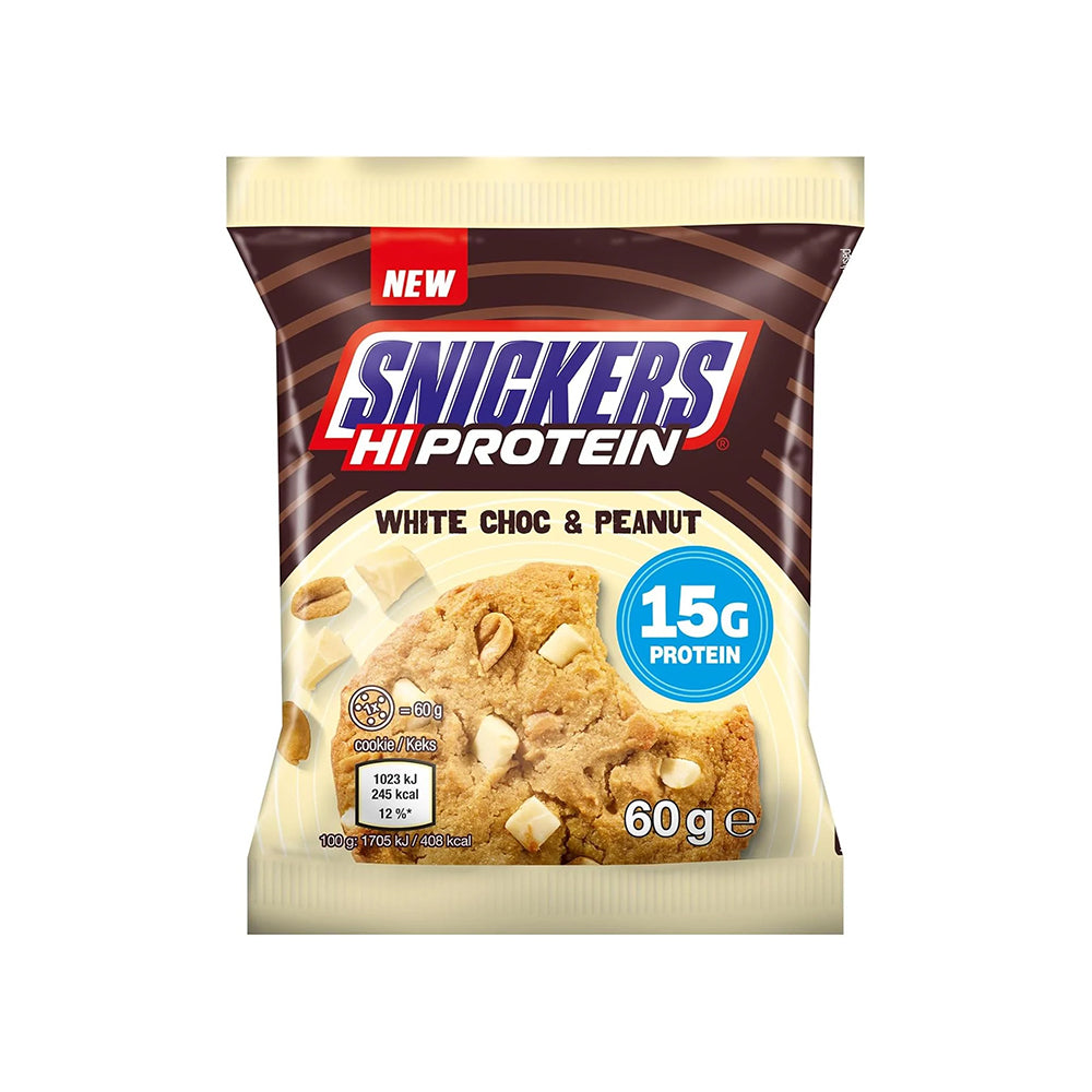 Snickers HiProtein white choc & peanut.