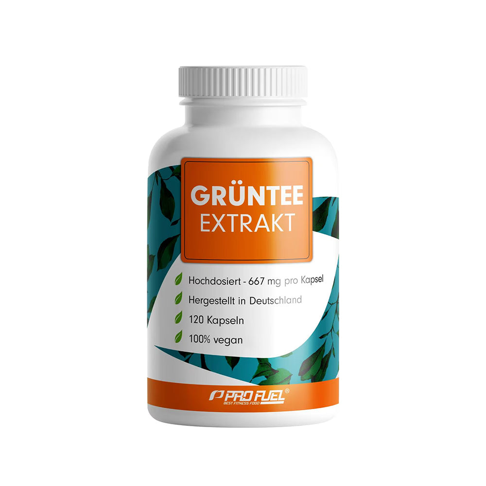 Pro Fuel Grüntee Extrakt Kapseln Dose weißer Hintergrund hochdosiertes EGCG