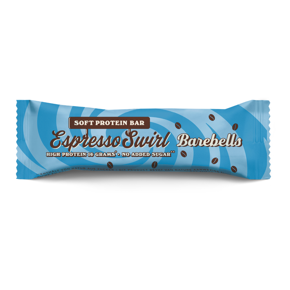 Barebells Soft Protein Bar Espresso Swirl 55 g emballage fermé vue de face