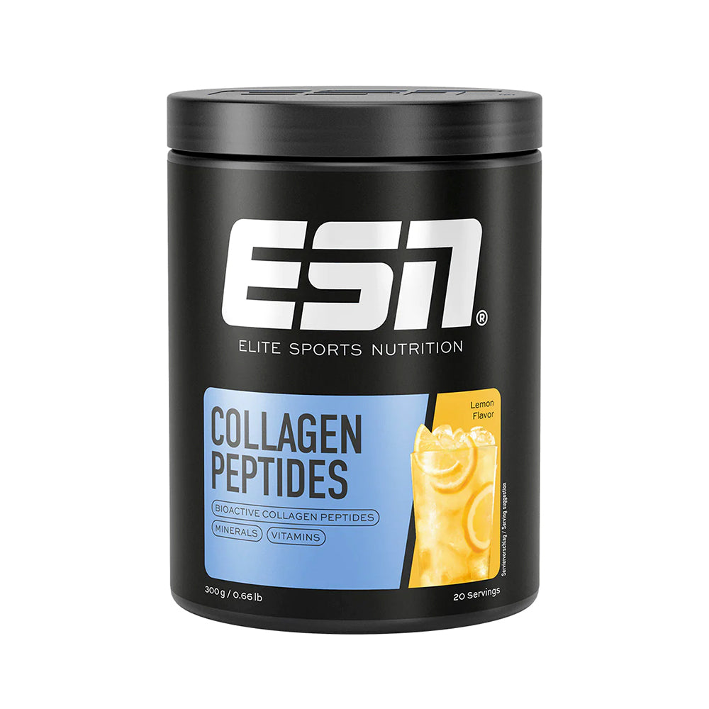 ESN Collagen Peptides – Nahaufnahme Pulver gelöst in Wasser, perfekte Löslichkeit, TENDOFORTE® FORTIGEL® VERISOL®