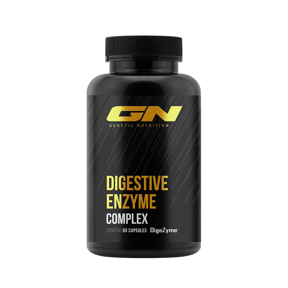 GN Digestive Enzyme Complex 60 Kapseln – Frontansicht der Verpackung, Betain HCL + DigeZyme® + Bromelain + Papain