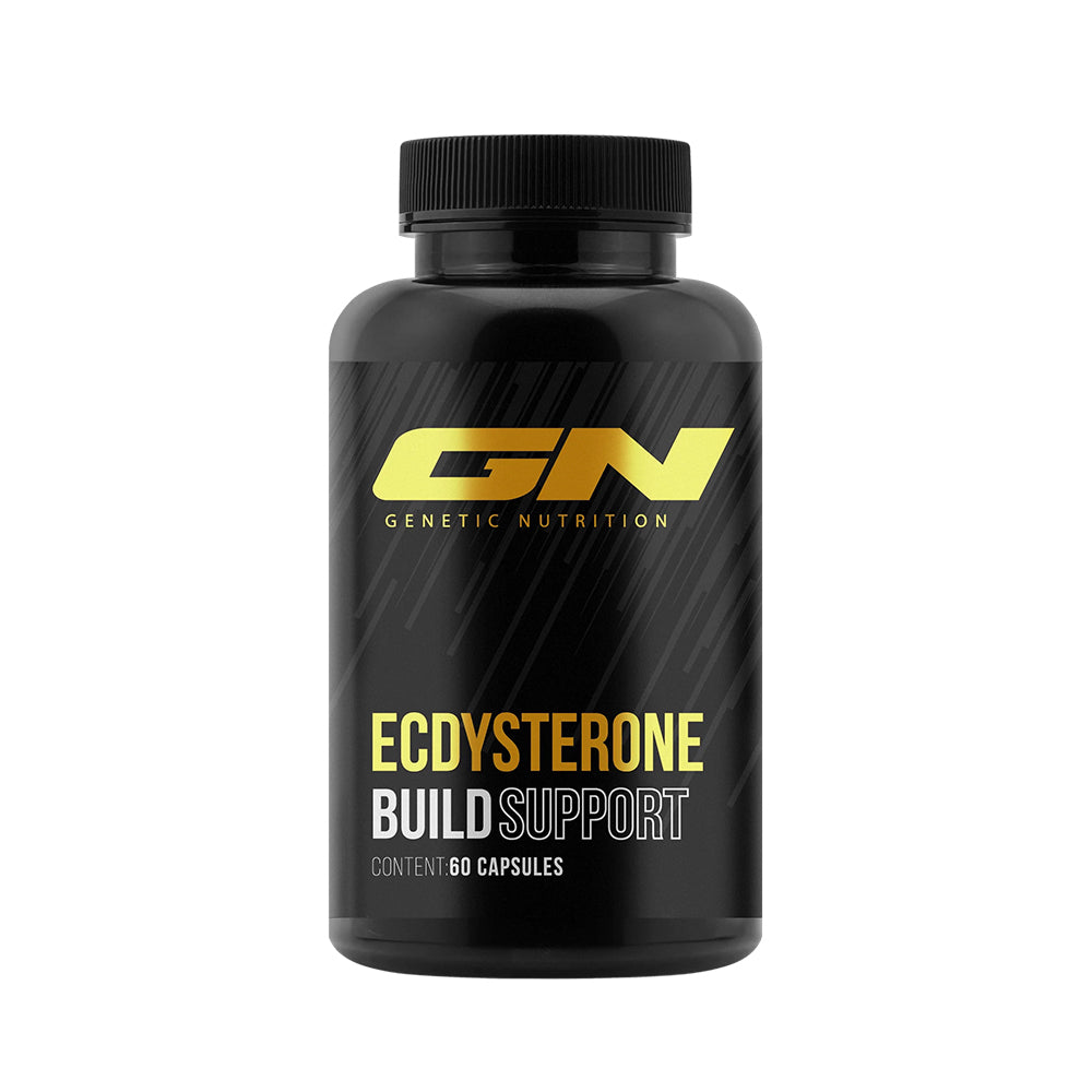 GN Ecdysterone 60 Kapseln – Frontansicht der Verpackung auf weissem Hintergrund, 240mg Beta-Ecdysteron pro Kapsel