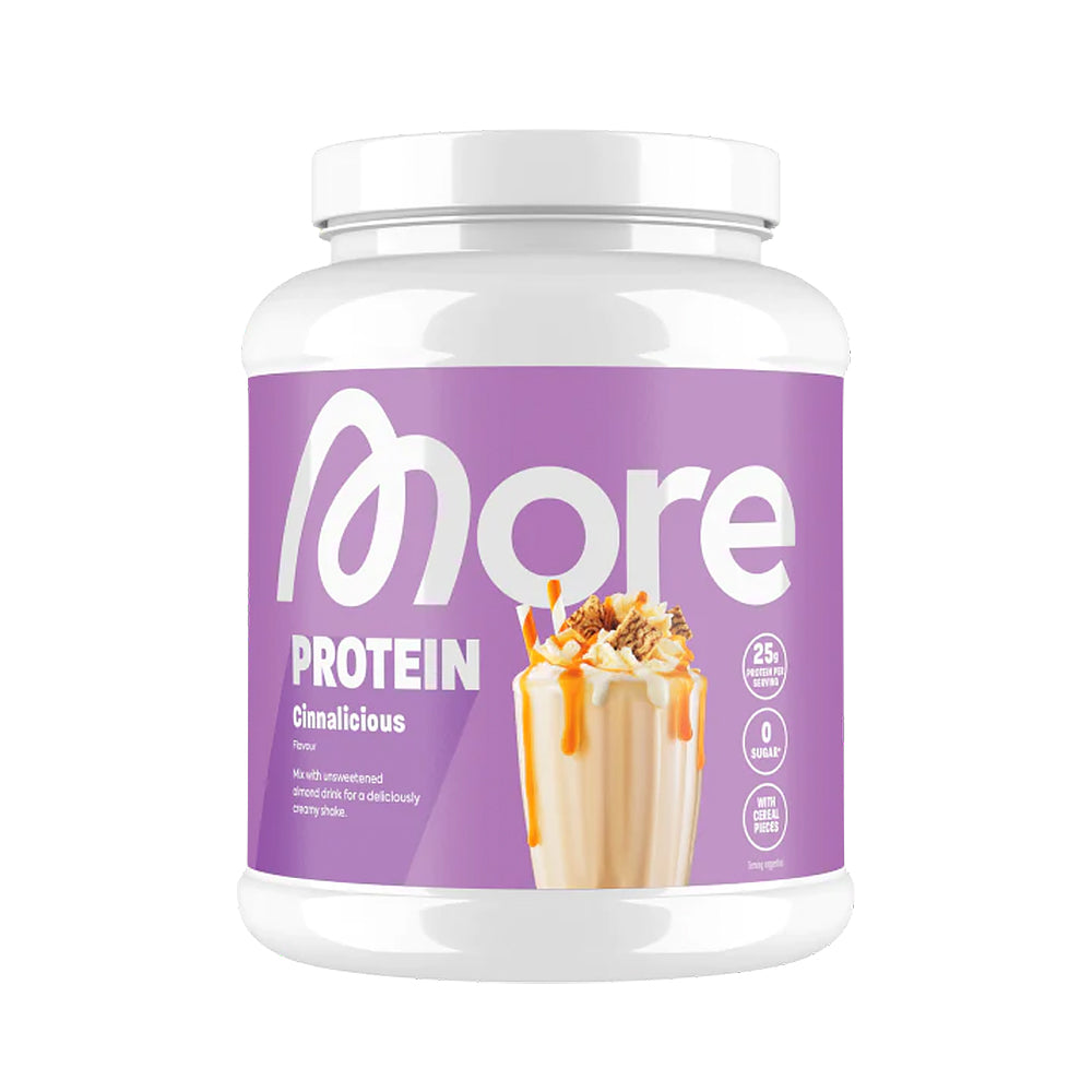 More Protein Milkshake Style 600g – cremiger Whey + Casein Mix, 73g Protein/100g, mit Laktase, 9 Sorten, enthält Milch und Soja