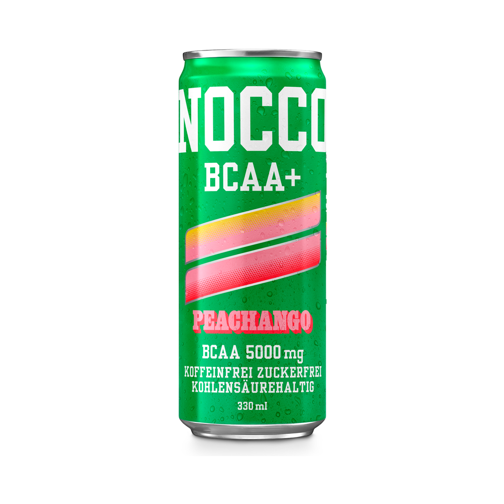 NOCCO BCAA Peachango 330 ml Dose Frontansicht