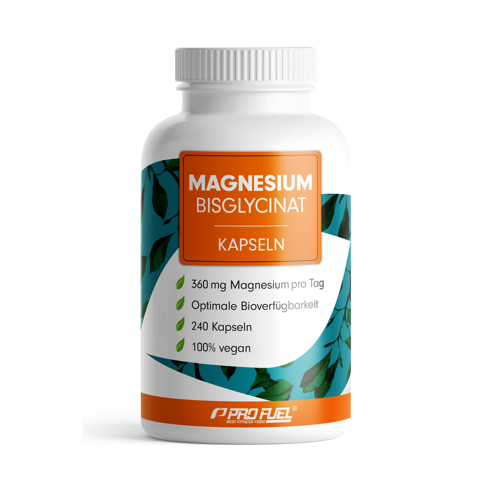 ProFuel Magnesium Bisglycinat 240 Kapseln Vorderansicht