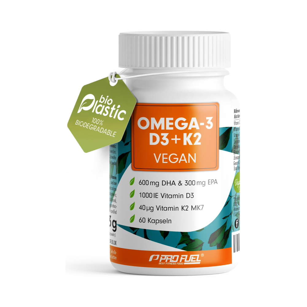 ProFuel Omega 3 D3 + K2 60 Kapseln Dose Frontansicht