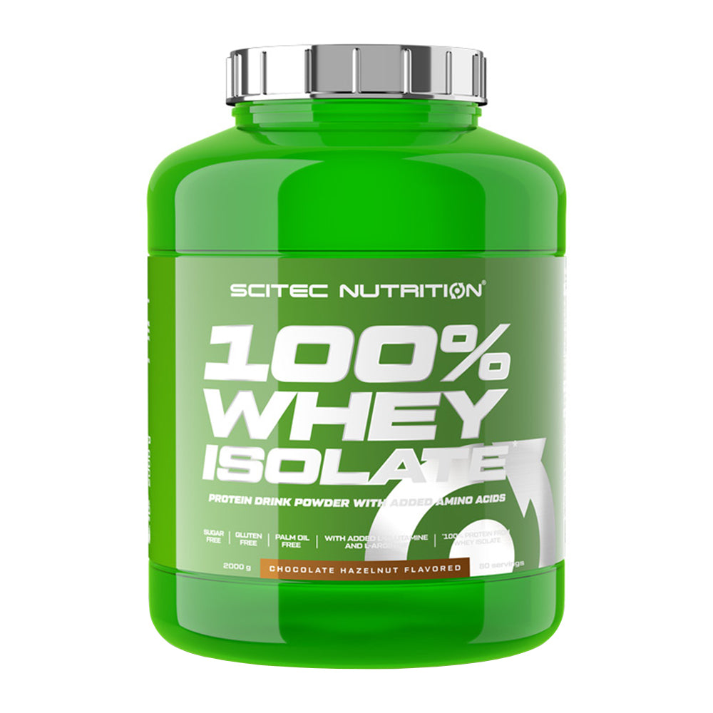 Scitec Nutrition 100% Whey Isolate 1816g Dose Molkenproteinisolat weisser Hintergrund