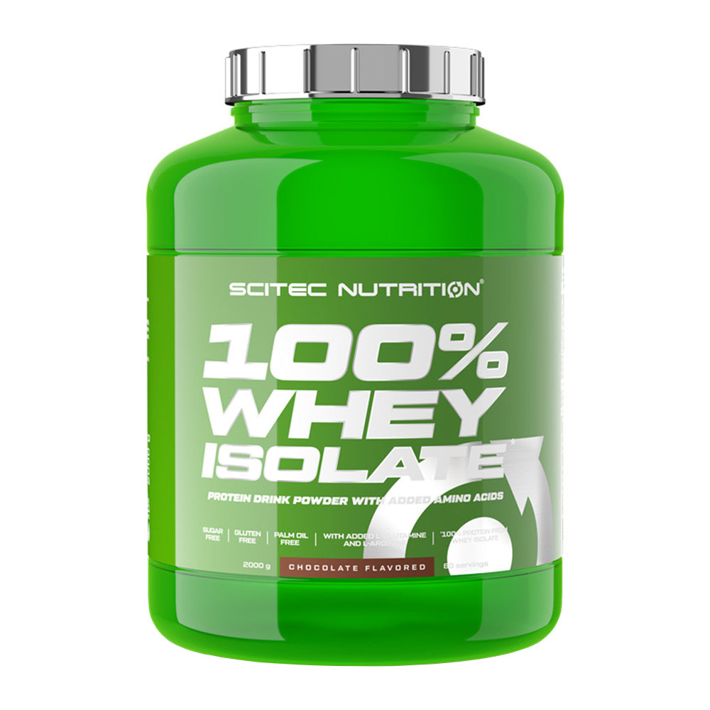 Scitec Nutrition 100% Whey Isolate 1816g Dose Molkenproteinisolat weisser Hintergrund