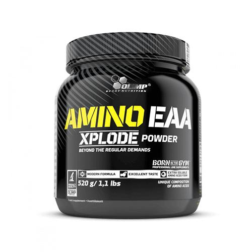 Olimp Amino EAA Xplode Powder 520g – Frontansicht der Verpackung auf weissem Hintergrund