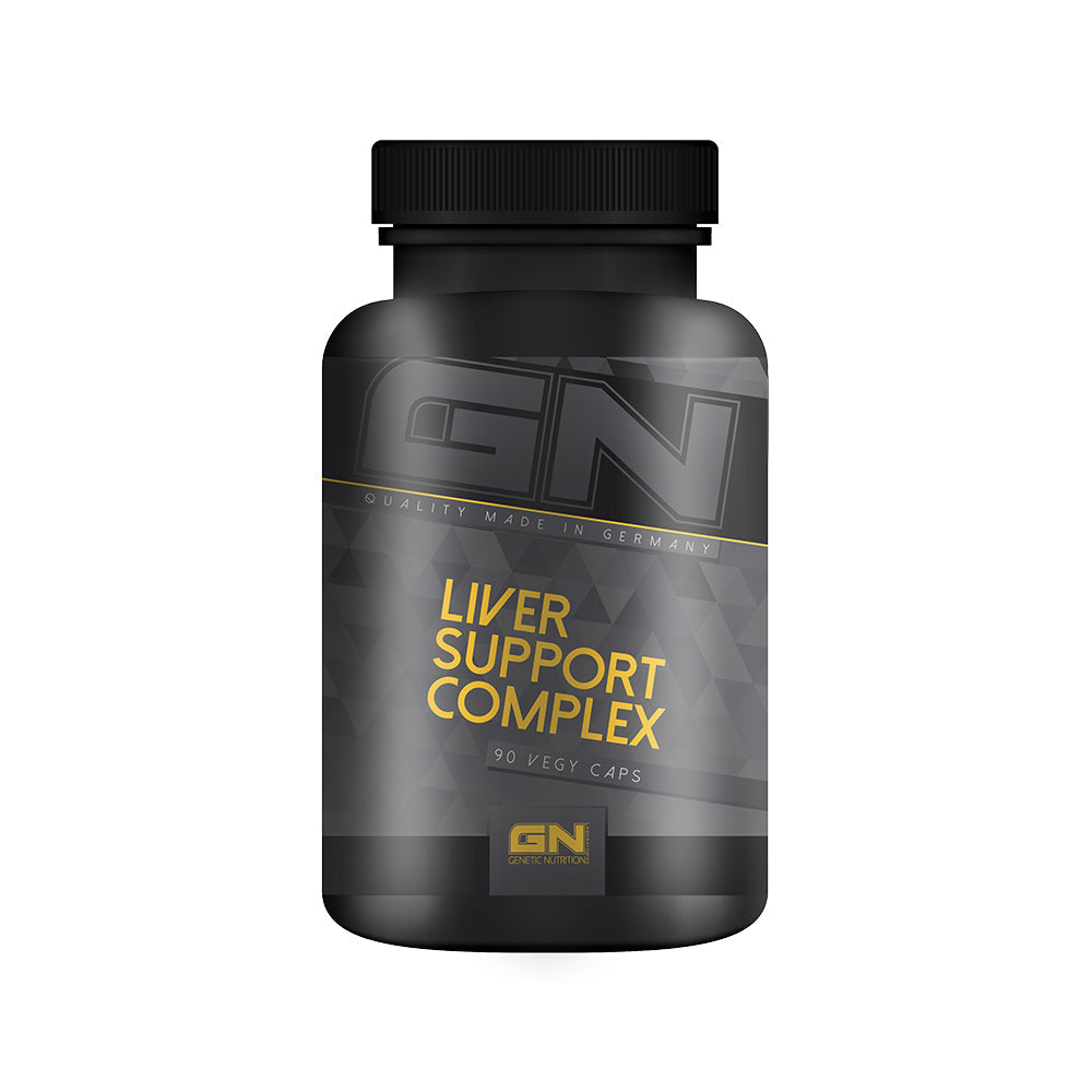 GN Liver Support Complex 90 Kapseln – Frontansicht, 9 Wirkstoffe: Mariendistel + Silymarin + Curcumin + Folsäure + Cholin