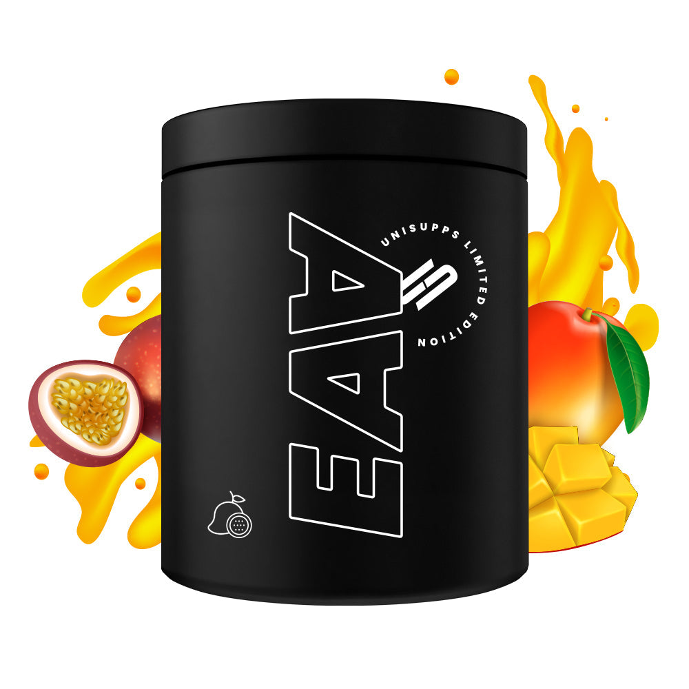 UNISUPPS EAA Zero 500g – alle 9 essentiellen Aminosäuren + Vitamin B6, vegan, ohne Zucker, 50 Portionen à 10g, Made in Germany