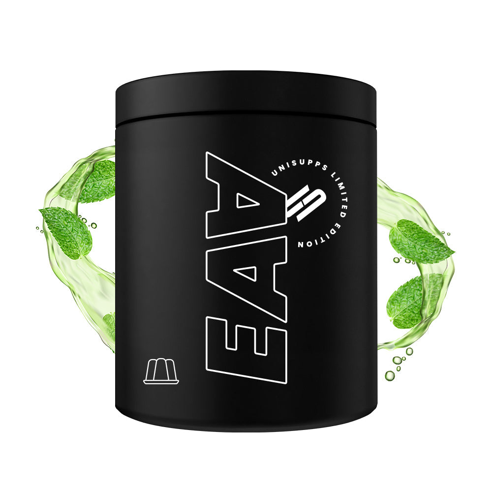 UNISUPPS EAA Zero 500g – alle 9 essentiellen Aminosäuren + Vitamin B6, vegan, ohne Zucker, 50 Portionen à 10g, Made in Germany